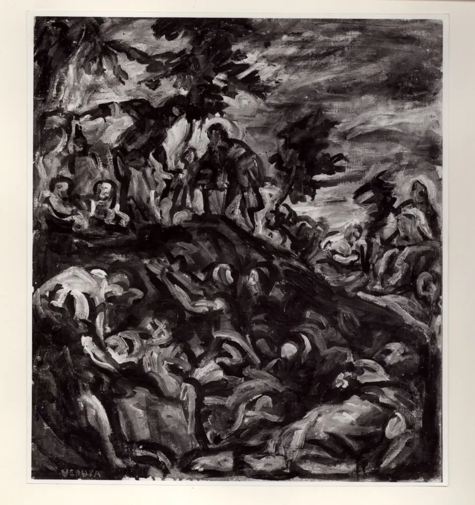 Universit&agrave; di Pisa. Dipartimento di Storia delle Arti , Vedova, Emilio - sec. XX - , fronte