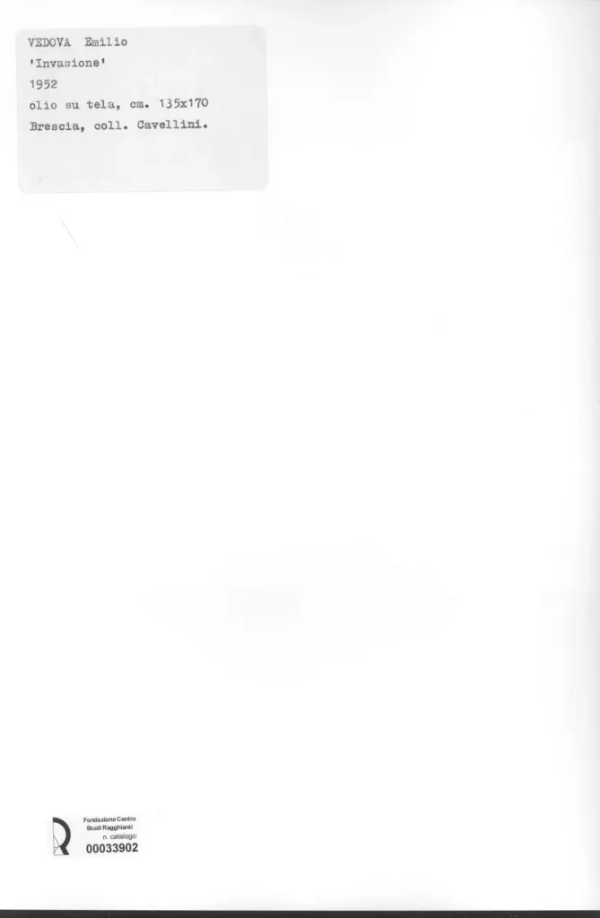 Anonimo , Vedova, Emilio - sec. XX -
