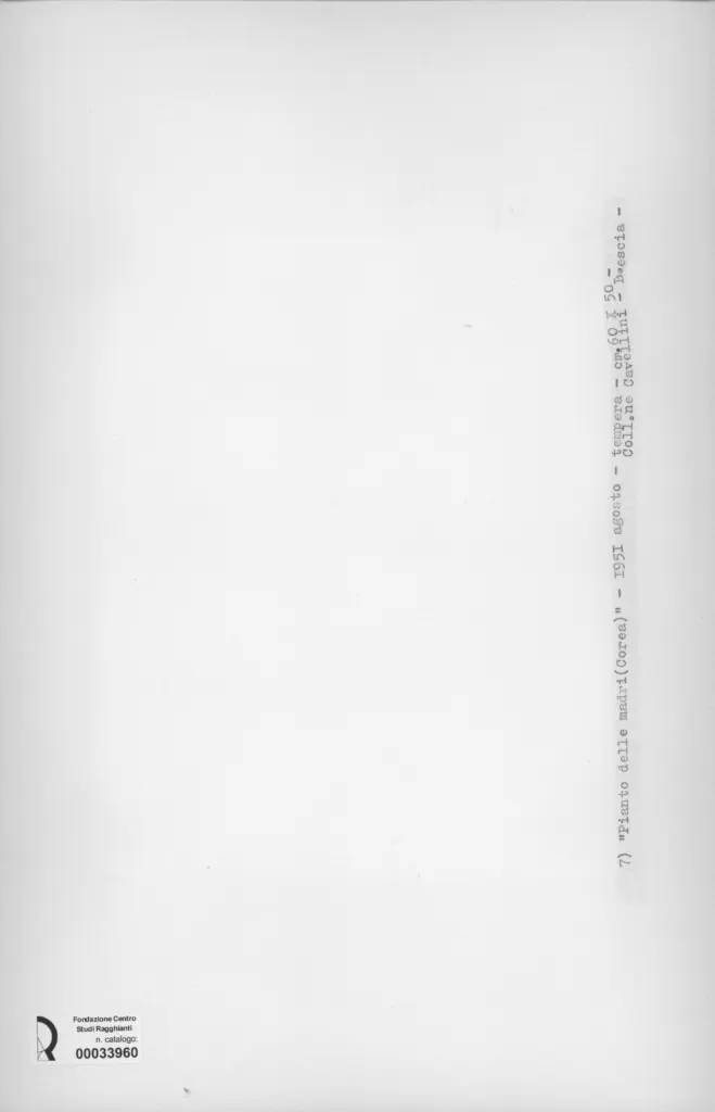 Vedova, Emilio - sec. XX - , retro