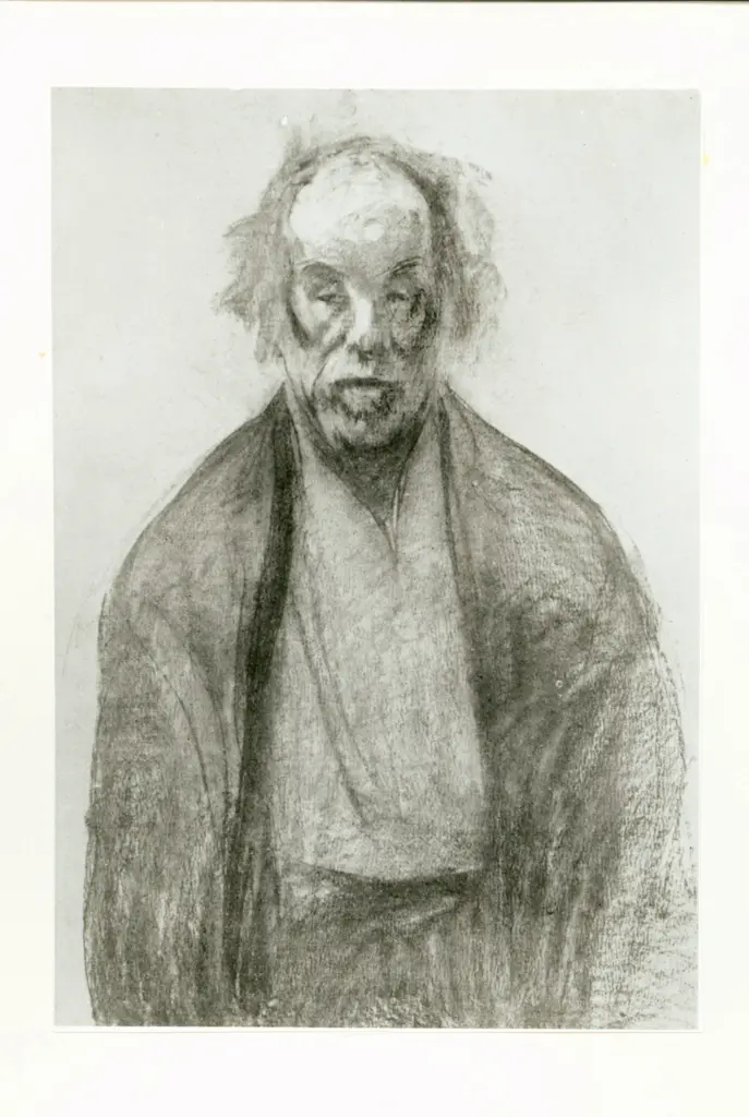 Anonimo , Viani, Lorenzo - sec. XX - Ritratto di mendicante , fronte