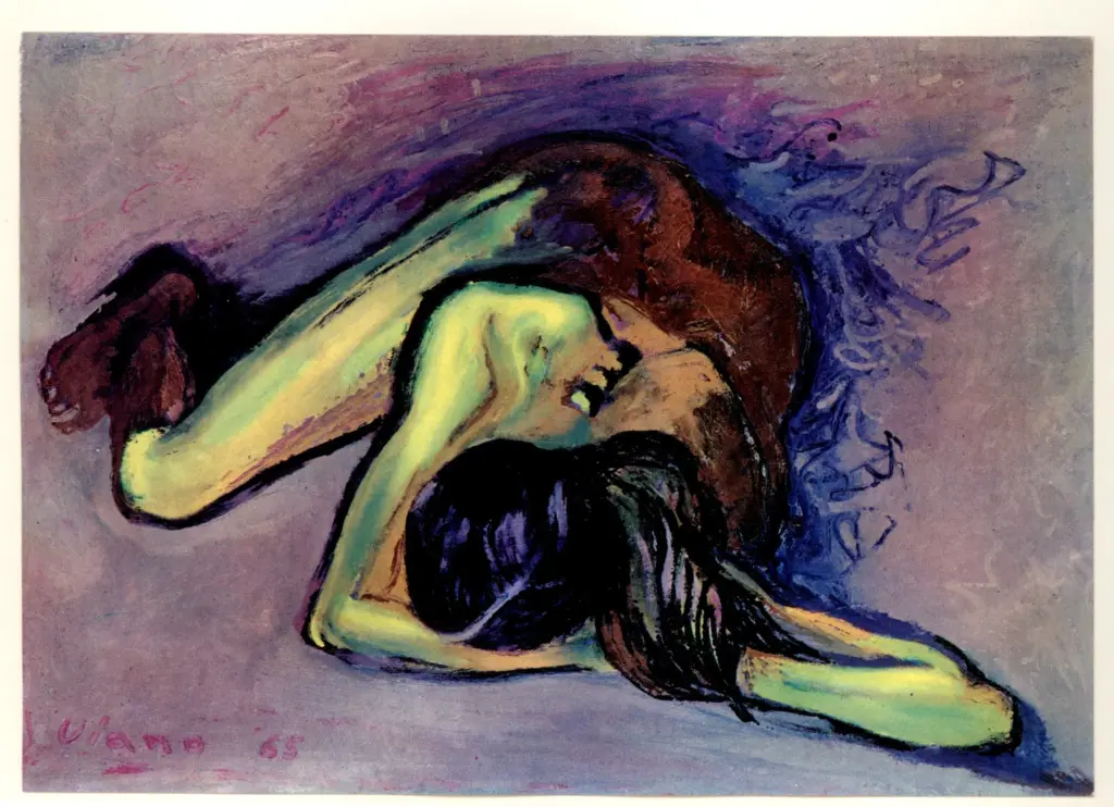 Viano, Gino , Nudo femminile a terra