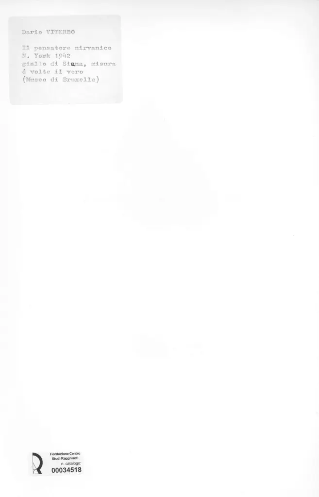 Anonimo , Viterbo, Dario - sec. XX - , retro