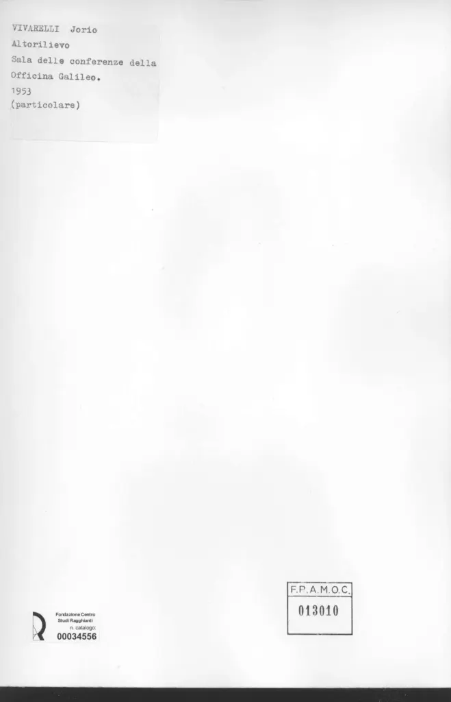 Anonimo , Vivarelli, Jorio - sec. XX , retro