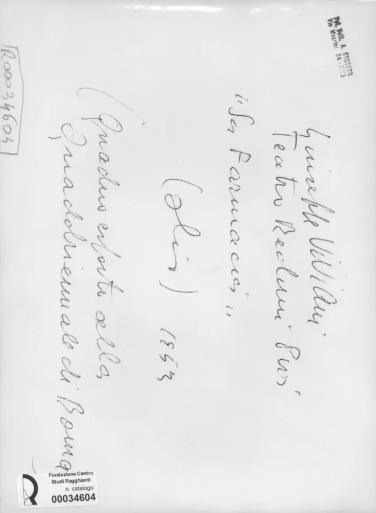 Ceccato, A. , Viviani, Giuseppe - sec. XX - La farmacia , retro