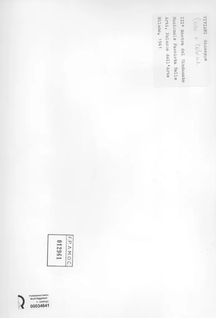 Anonimo , Viviani, Giuseppe - sec. XX - Cani e cabine , retro