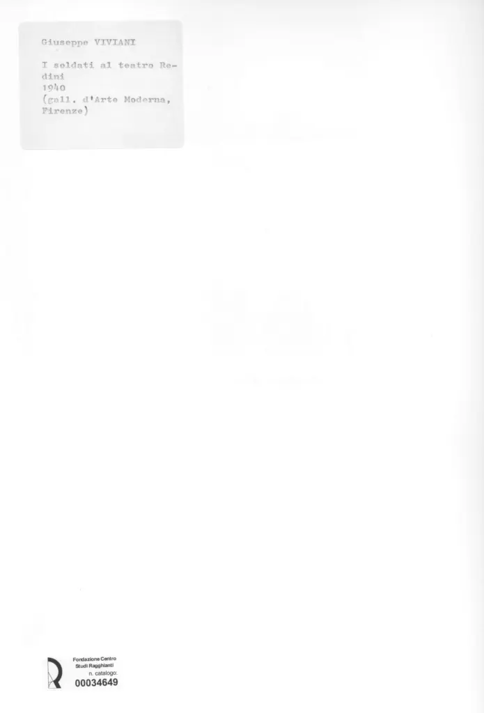 Anonimo , Viviani, Giuseppe - sec. XX -