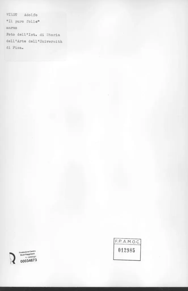 Universit&agrave; di Pisa. Dipartimento di Storia delle Arti , retro