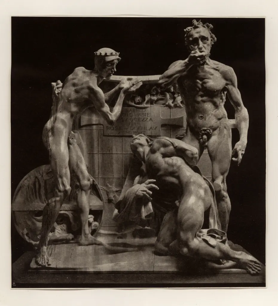 Wildt, Adolfo , Il Santo il Giovane e la Saggezza