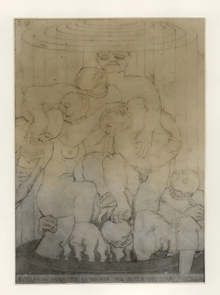 Giacomelli , Wildt, Adolfo - sec. XX - I sette peccati , fronte