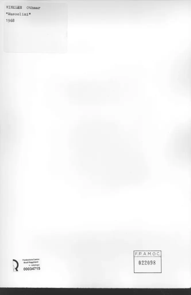 Anonimo, Anonimo , retro