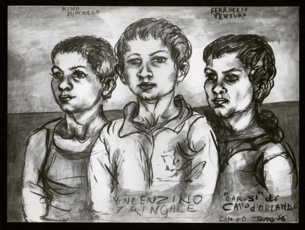 Anonimo , Zancanaro, Antonio - sec. XX - "Carusi" di Capo d'Orlando , fronte