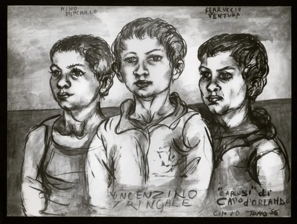 Anonimo , Zancanaro, Antonio - sec. XX - "Carusi" di Capo d'Orlando , fronte