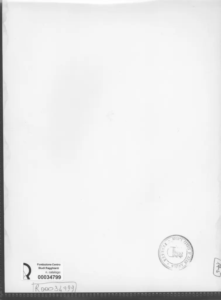 Anonimo , Zancanaro, Antonio - sec. XX - Il Papa nella dispensa , retro