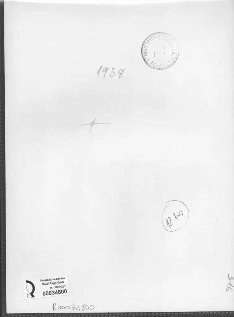 Anonimo , Zancanaro, Antonio - sec. XX - Scorcio di case , retro