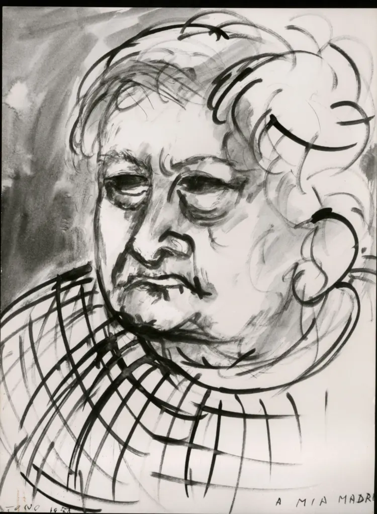 Anonimo , Zancanaro, Antonio - sec. XX - A mia madre , fronte