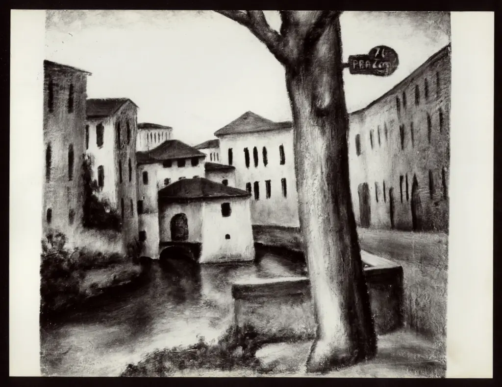 Anonimo , Zancanaro, Antonio - sec. XX - Paesaggio , fronte