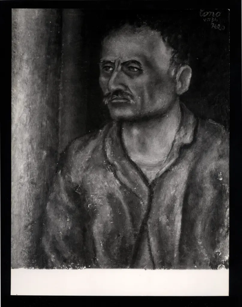 Anonimo , Zancanaro, Antonio - sec. XX - Ritratto maschile , fronte