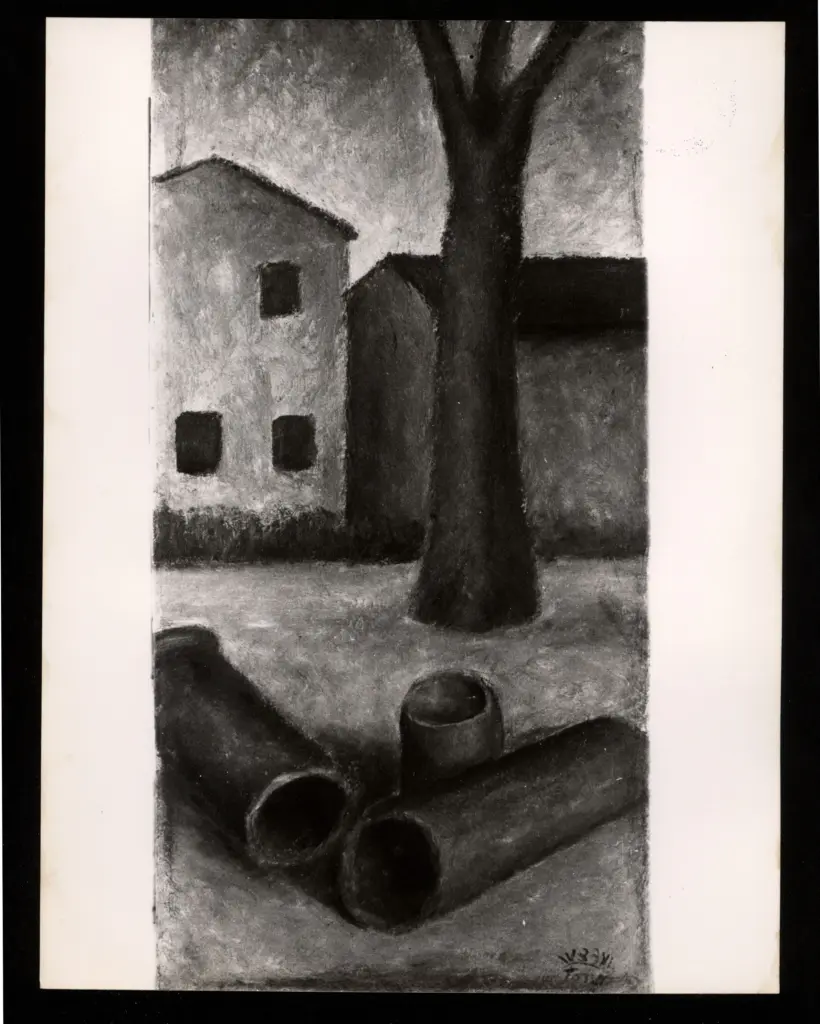 Anonimo , Zancanaro, Antonio - sec. XX - Paesaggio , fronte