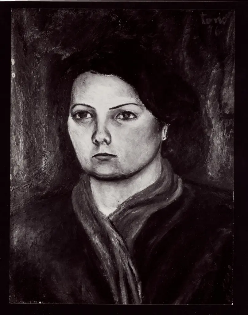 Anonimo , Zancanaro, Antonio - sec. XX - Ritratto di donna , fronte