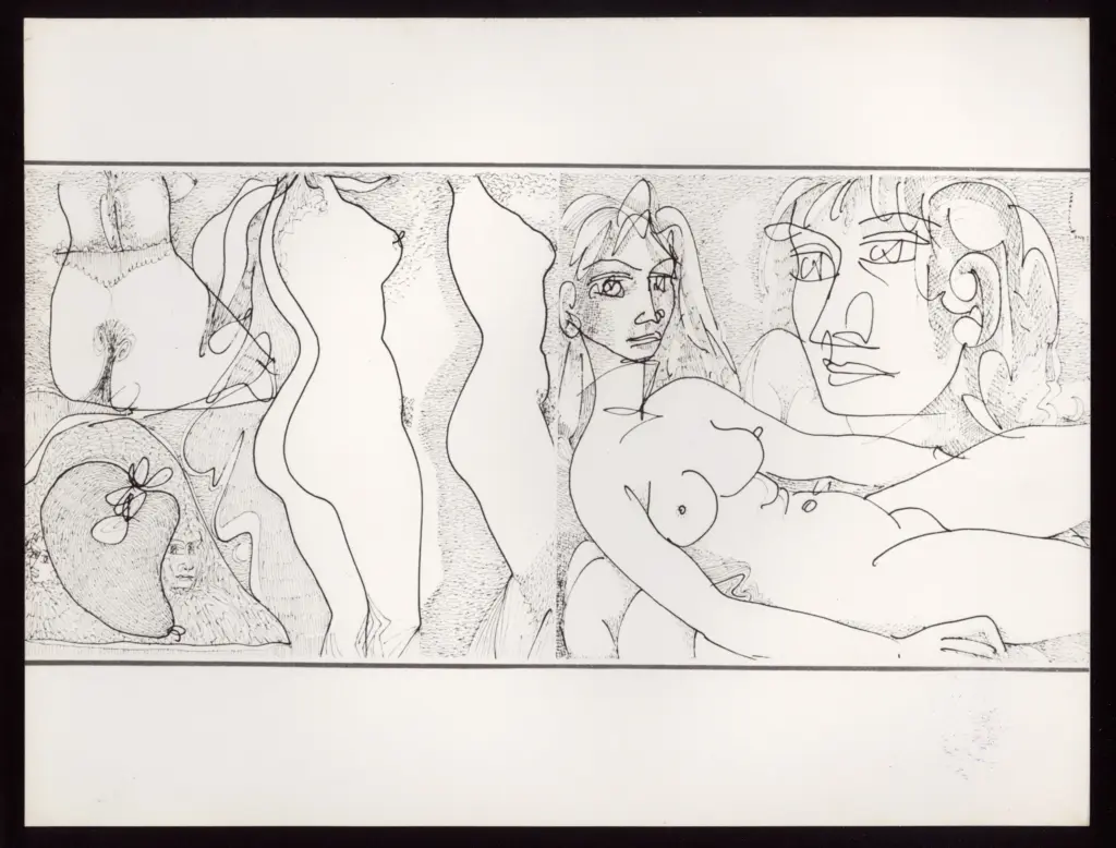 Anonimo , Zancanaro, Antonio - sec. XX - Nudi femminili , fronte