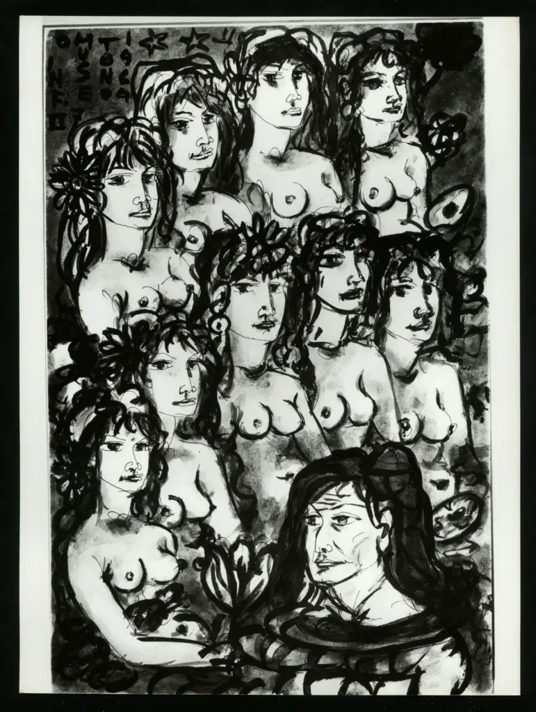 Anonimo , Zancanaro, Antonio - sec. XX - Muse , fronte