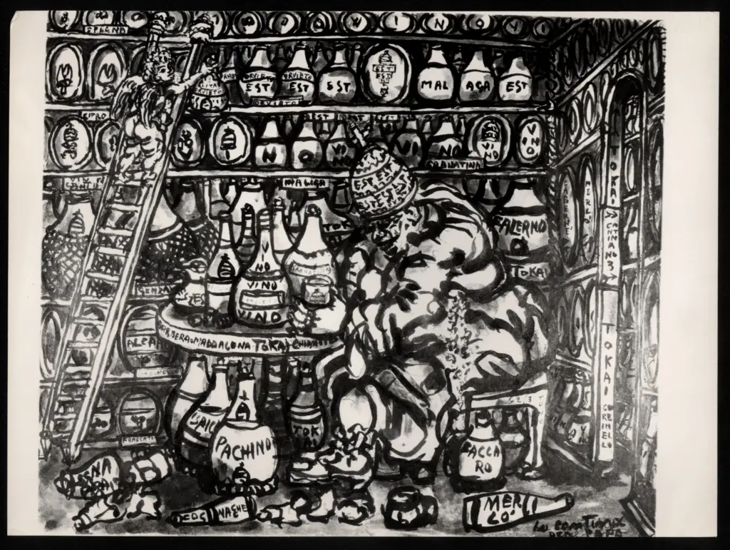 Anonimo , Zancanaro, Antonio - sec. XX - La cantina del Papa , fronte