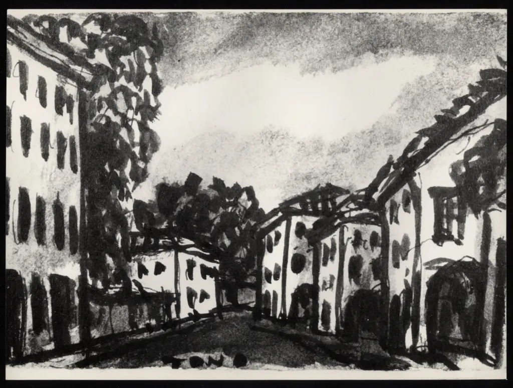 Anonimo , Zancanaro, Antonio - sec. XX - Paesaggio , fronte