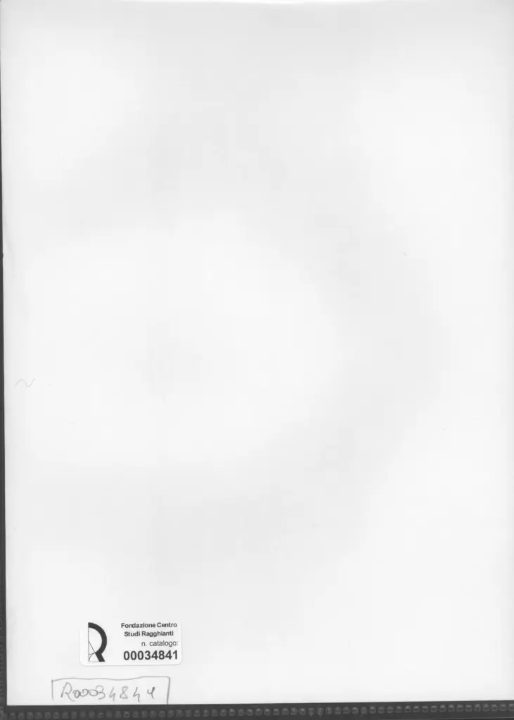 Anonimo , Zancanaro, Antonio - sec. XX - Composizione , retro