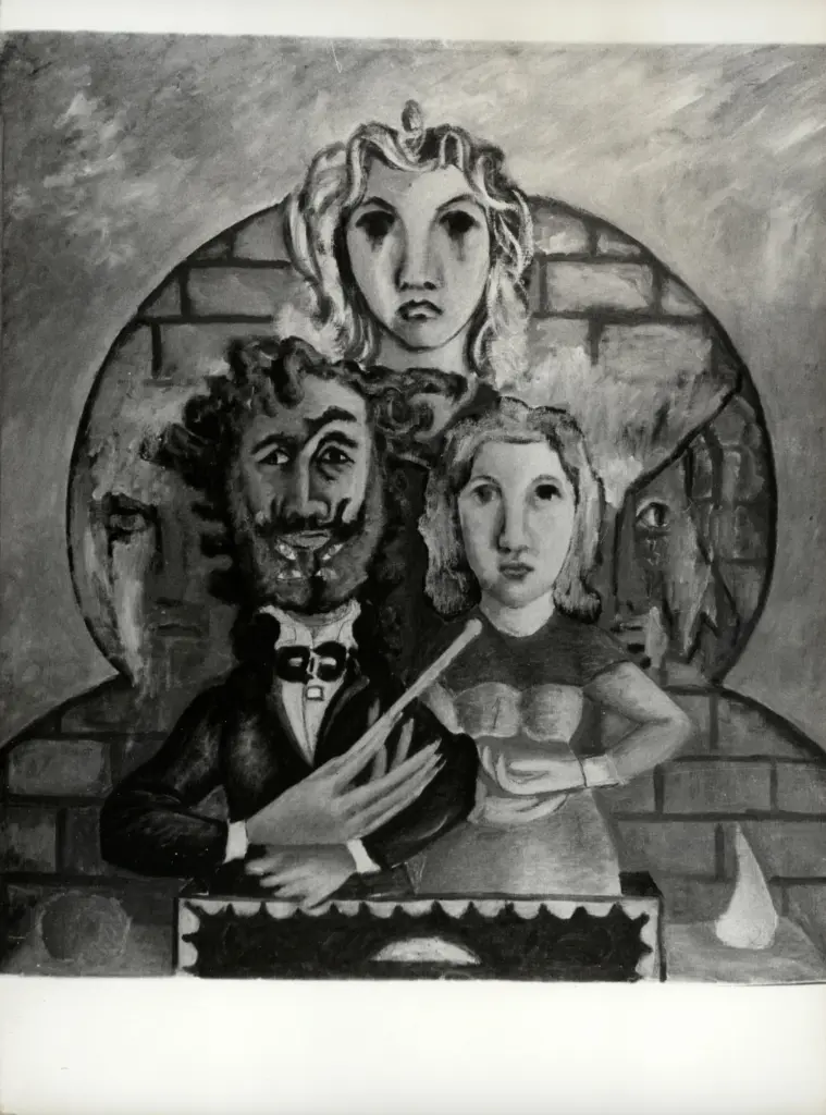 Anonimo , Zancanaro, Antonio - sec. XX - Tre figure , fronte