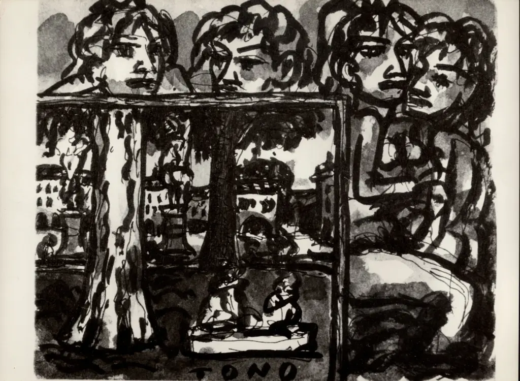 Anonimo , Zancanaro, Antonio - sec. XX - Composizione , fronte