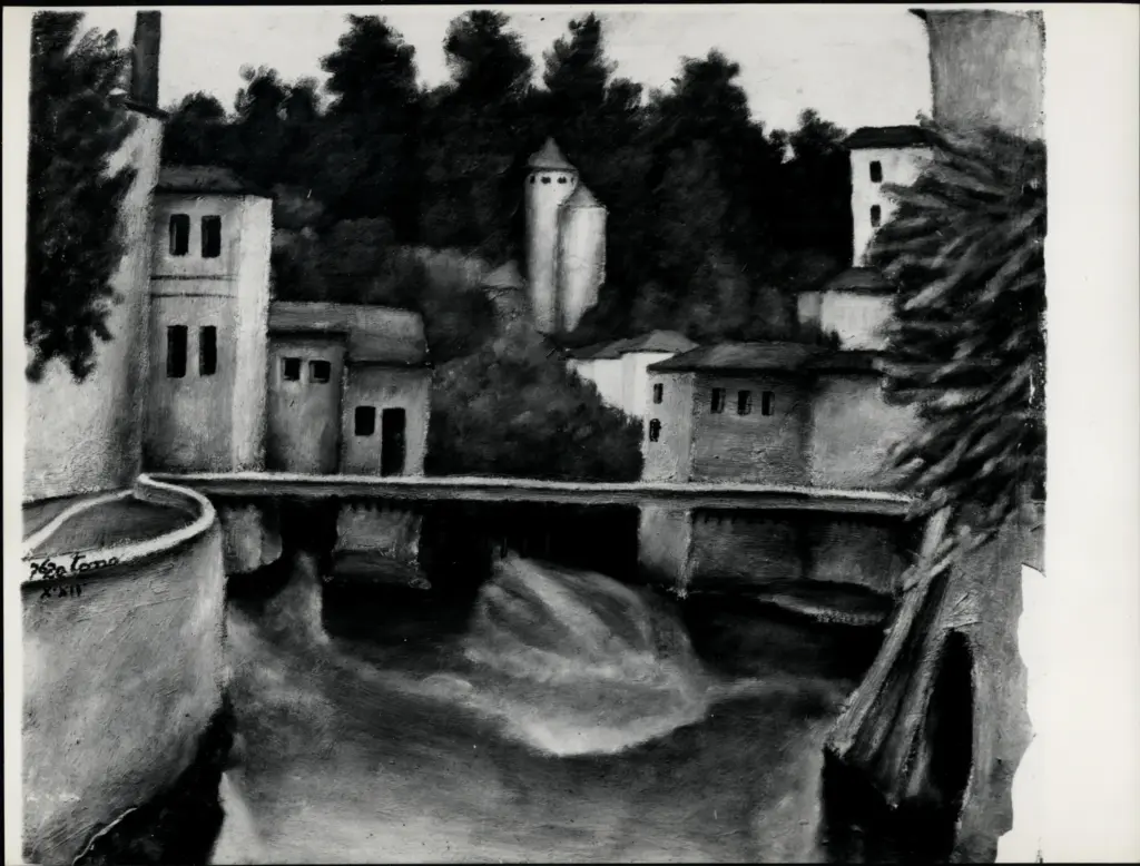 Anonimo , Zancanaro, Antonio - sec. XX - Paesaggio , fronte