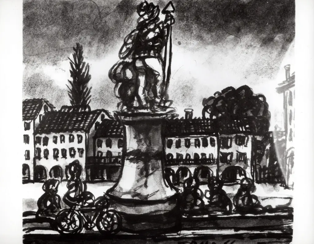 Anonimo , Zancanaro, Antonio - sec. XX - Monumento in piazza , fronte