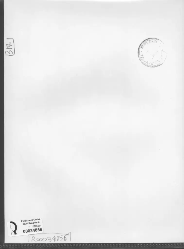 Anonimo , Zancanaro, Antonio - sec. XX - Ritratto maschile , retro