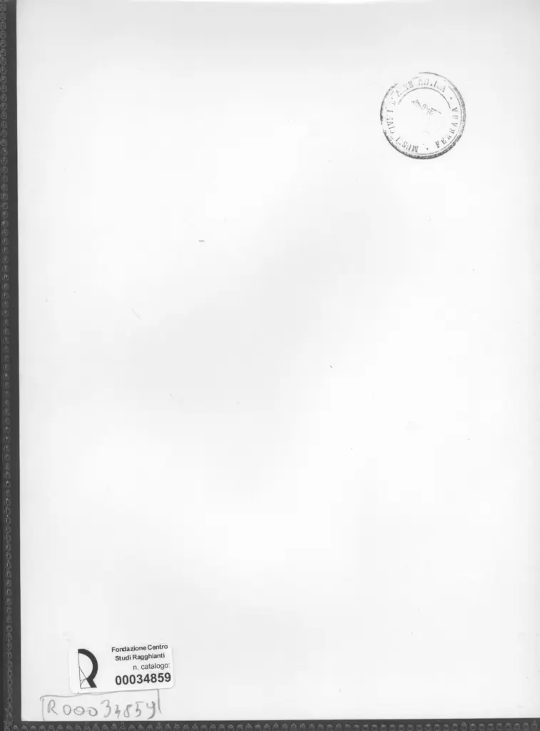 Anonimo , Zancanaro, Antonio - sec. XX - Composizione , retro