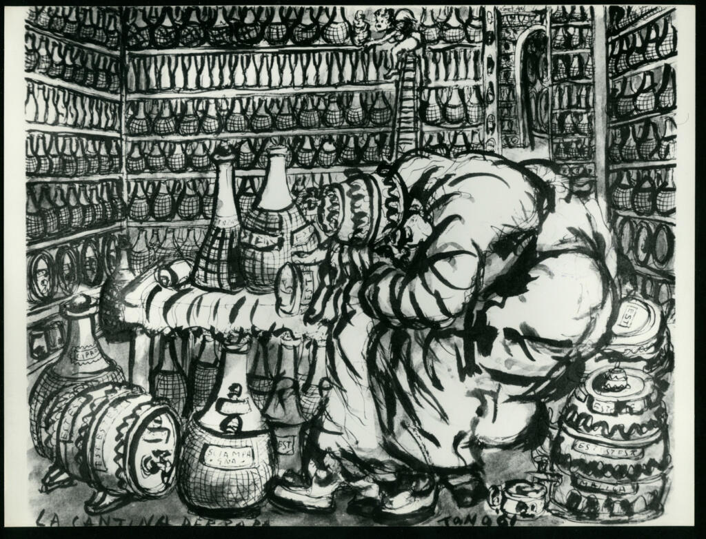 Anonimo , Zancanaro, Antonio - sec. XX - La cantina del Papa , fronte