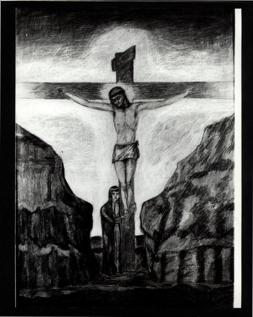 Anonimo , Zancanaro, Antonio - sec. XX - Crocifissione , fronte