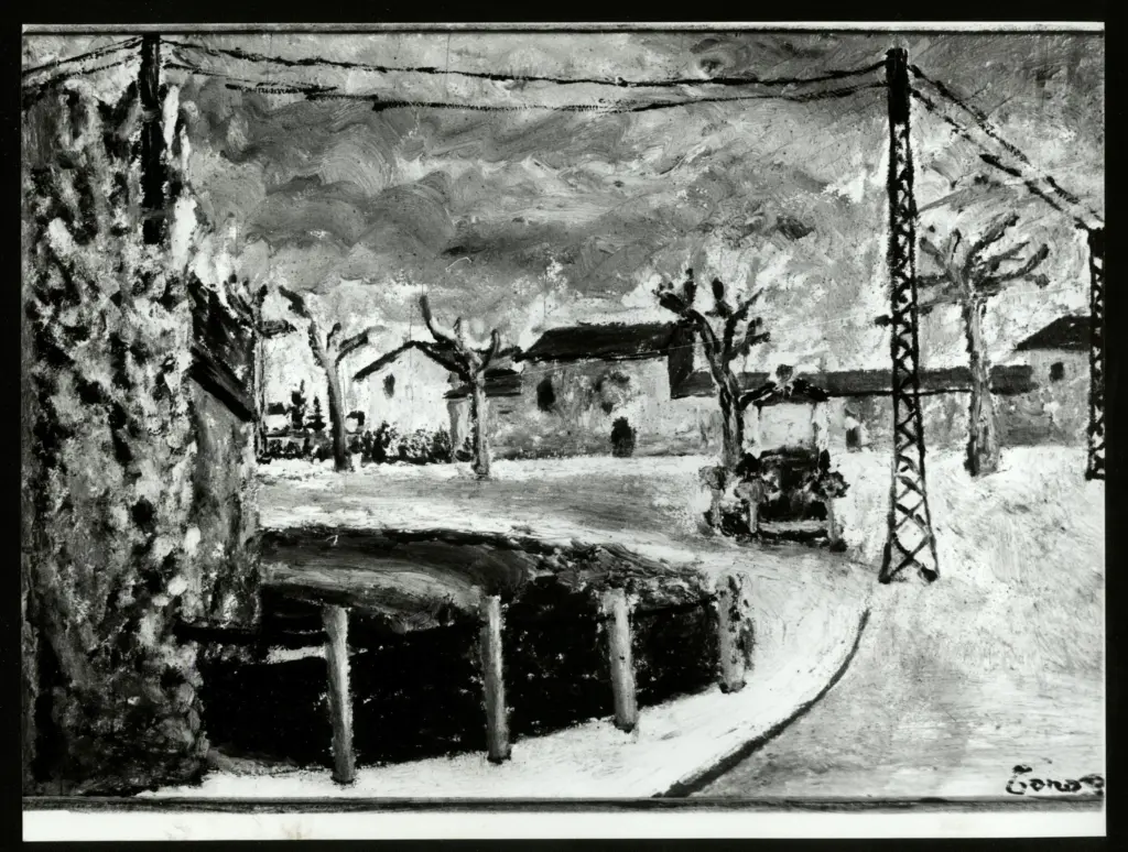 Anonimo , Zancanaro, Antonio - sec. XX - Paesaggio , fronte