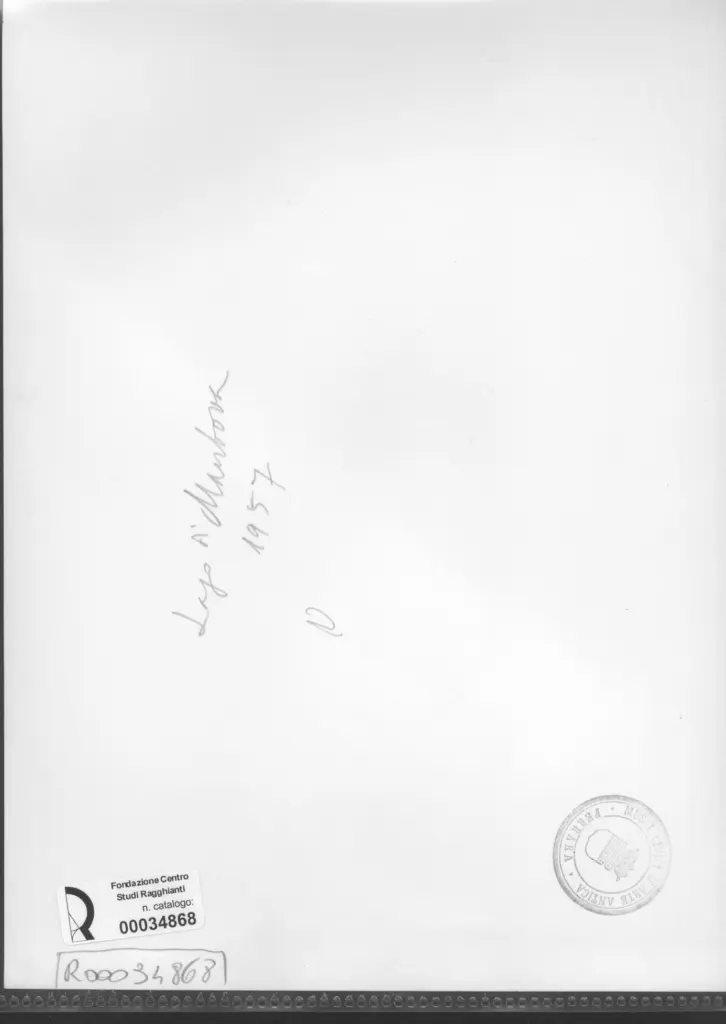 Anonimo , Zancanaro, Antonio - sec. XX - Lago di Mantova , retro