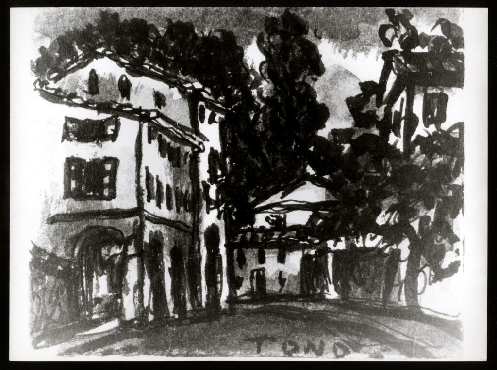 Anonimo , Zancanaro, Antonio - sec. XX - Paesaggio , fronte