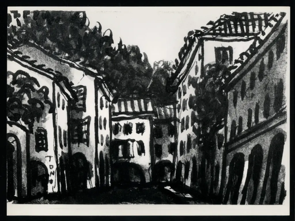 Anonimo , Zancanaro, Antonio - sec. XX - Paesaggio , fronte