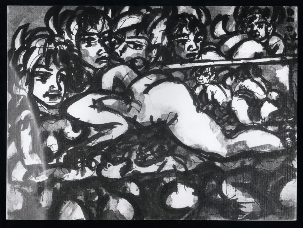 Anonimo , Zancanaro, Antonio - sec. XX - Figure femminili , fronte