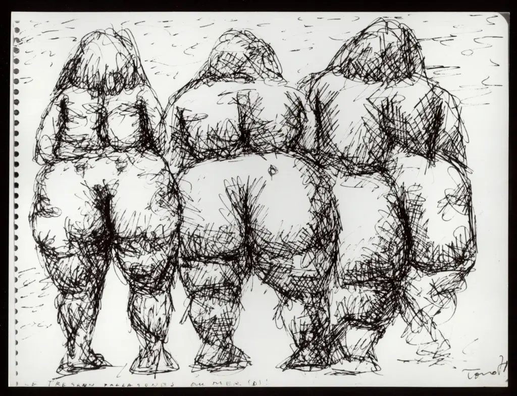 Anonimo , Zancanaro, Antonio - sec. XX - Le tre gran pallagones au mer(d)! , fronte