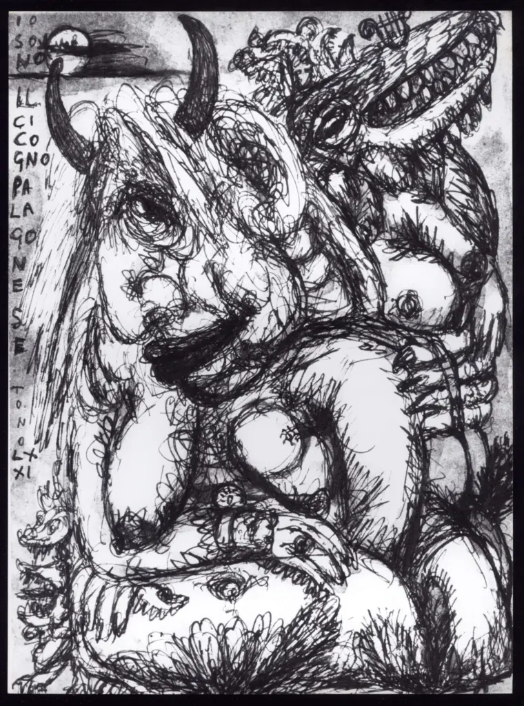 Anonimo , Zancanaro, Antonio - sec. XX - Il cicogno palagonese , fronte