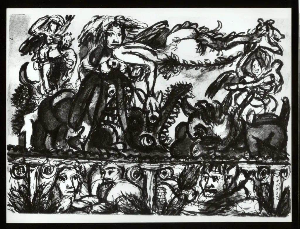 Anonimo , Zancanaro, Antonio - sec. XX - Composizione allegorica