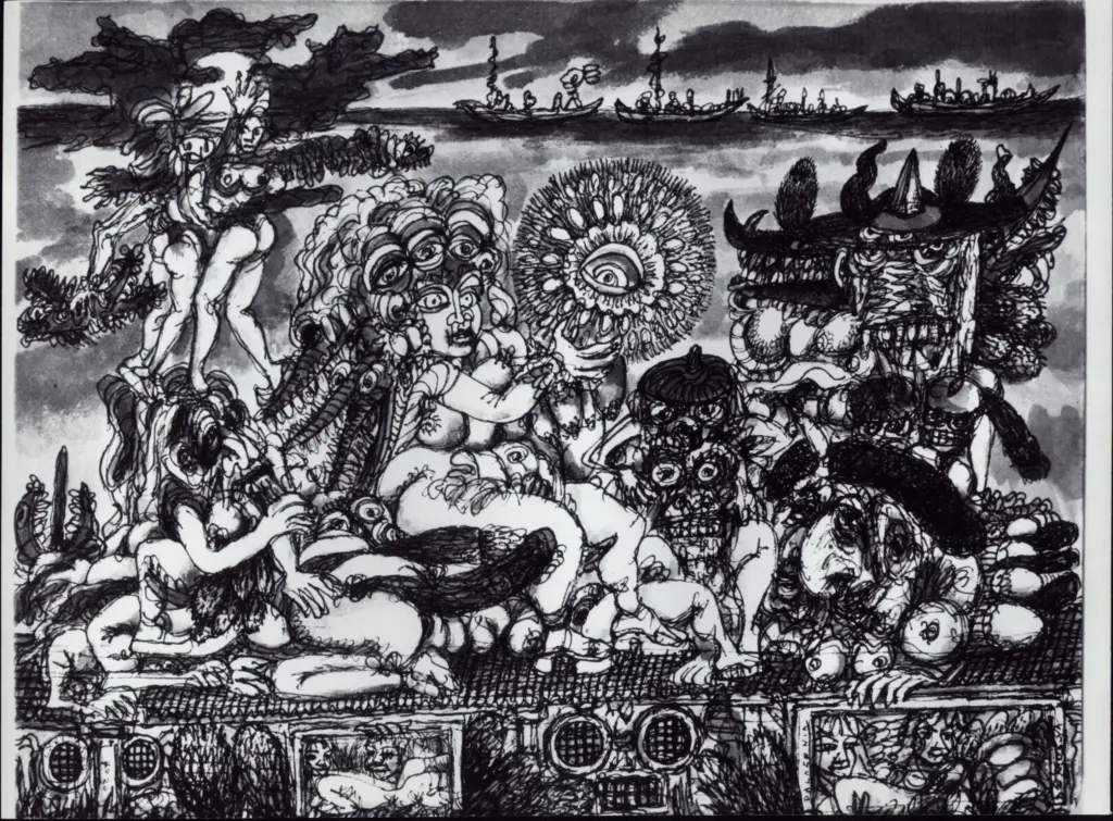 Anonimo , Zancanaro, Antonio - sec. XX - Composizione allegorica