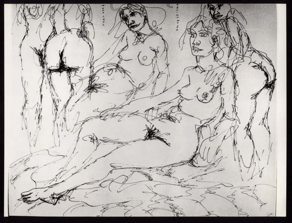 Anonimo , Zancanaro, Antonio - sec. XX - Nudi femminili , fronte