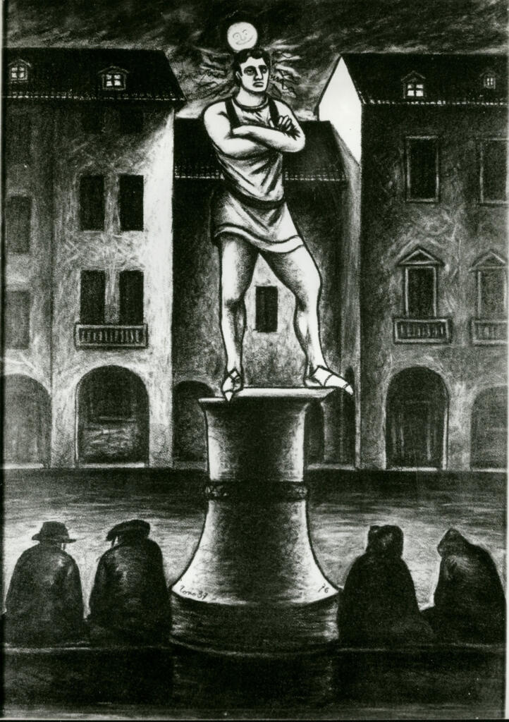 Anonimo , Zancanaro, Antonio - sec. XX - Monumento in piazza , fronte