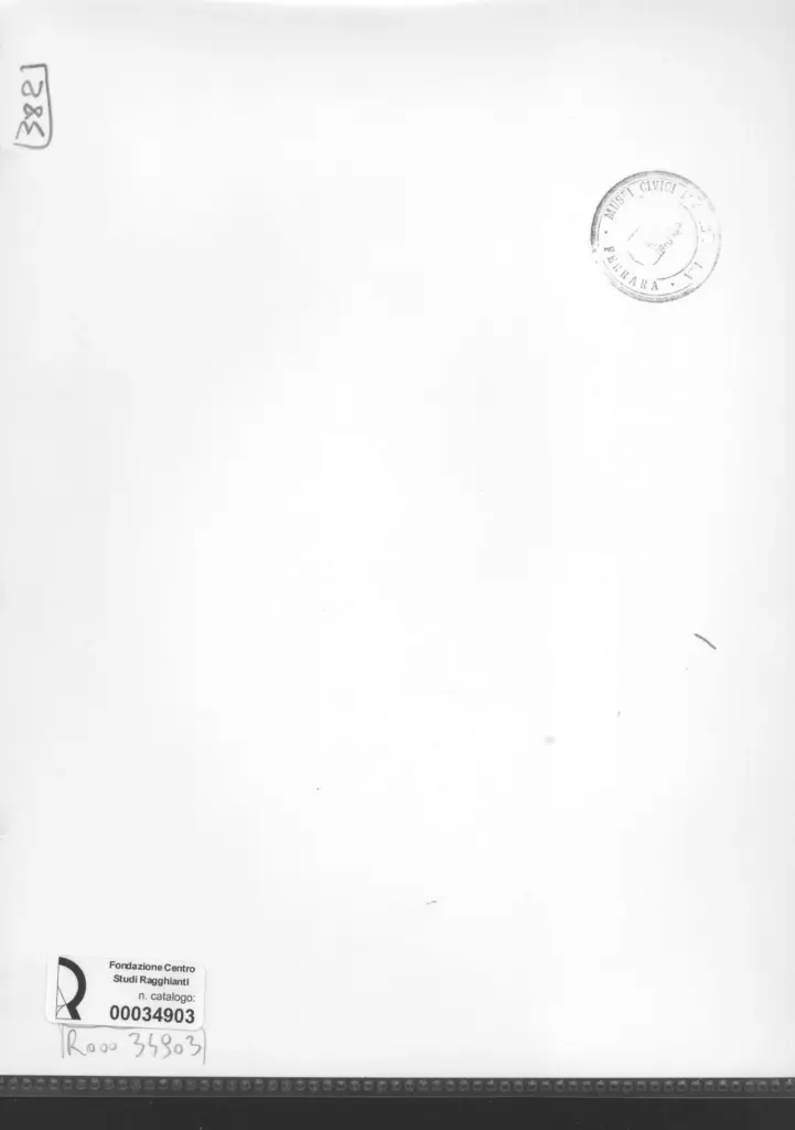 Anonimo , Zancanaro, Antonio - sec. XX - Composizione allegorica , retro