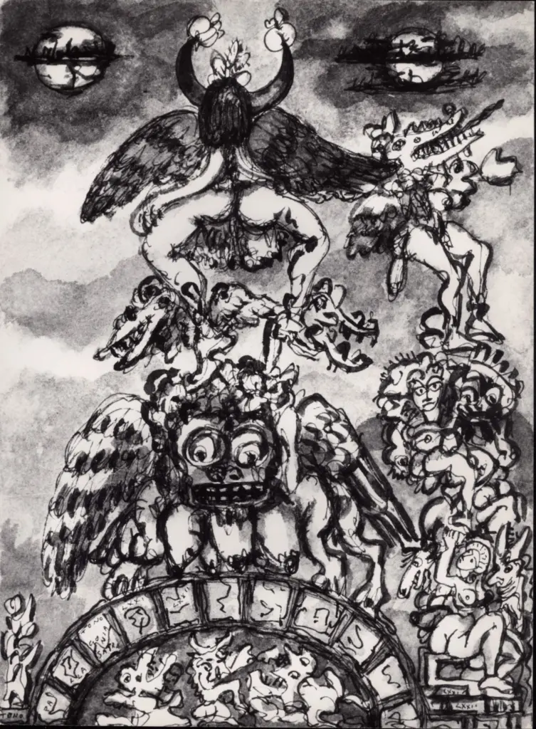 Anonimo , Zancanaro, Antonio - sec. XX - Composizione allegorica , fronte