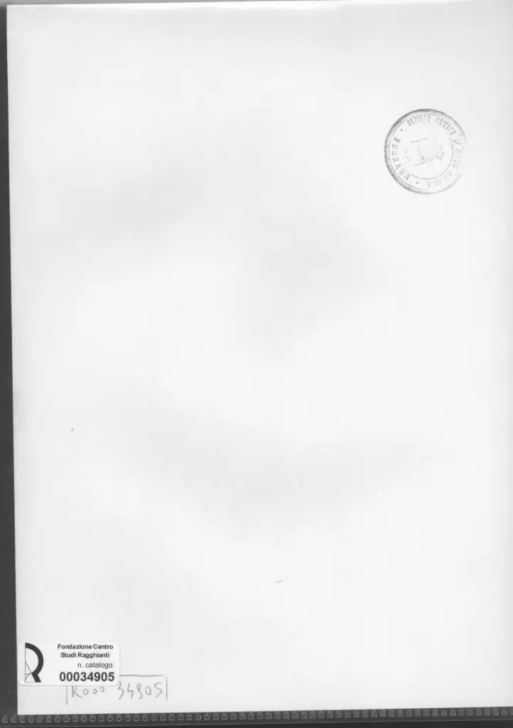 Anonimo , Zancanaro, Antonio - sec. XX - Composizione allegorica , retro